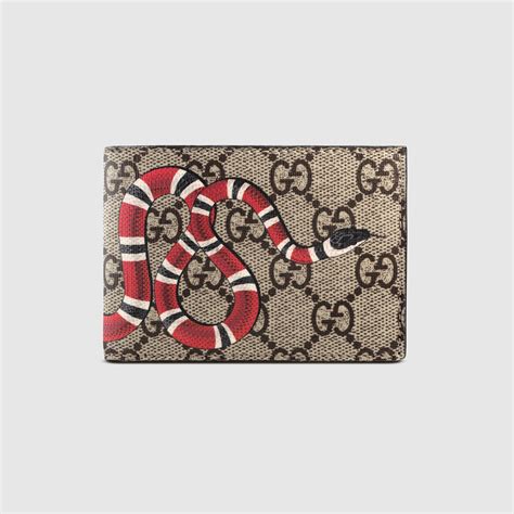 gucci supreme snake wallet